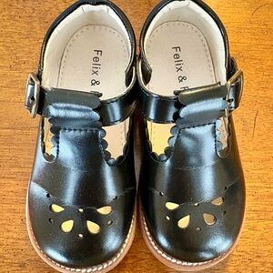 Felix & Flora Toddler Girl Size 7 Black Kids Dress Shoes